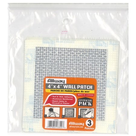 ALLWAY Fiberglass Drywall Patch 4 in. W X 4 in. L WP4-3